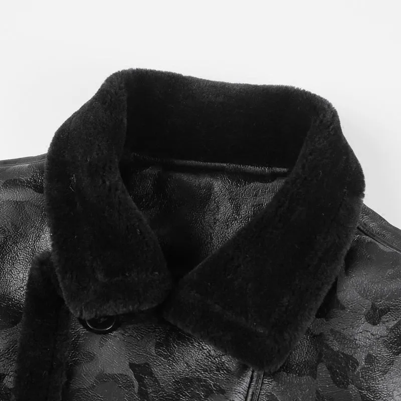 Men's Winter Faux Leather Jacket