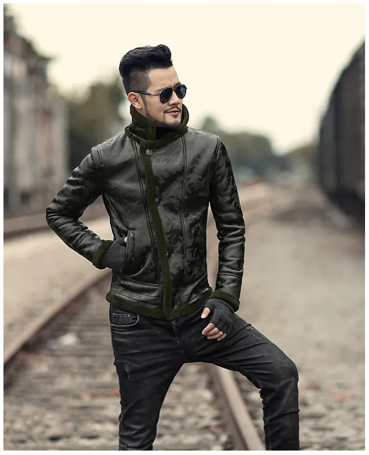 Men's Winter Faux Leather Jacket