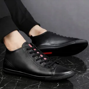 Men's Winter Leather Ankle Boots | Men's Moccasins | Plus Size