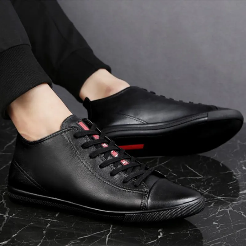 Men's Winter Leather Ankle Boots | Men's Moccasins | Plus Size