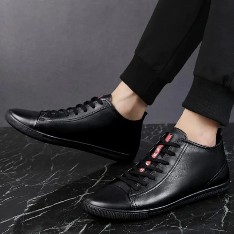 Men's Winter Leather Ankle Boots | Men's Moccasins | Plus Size