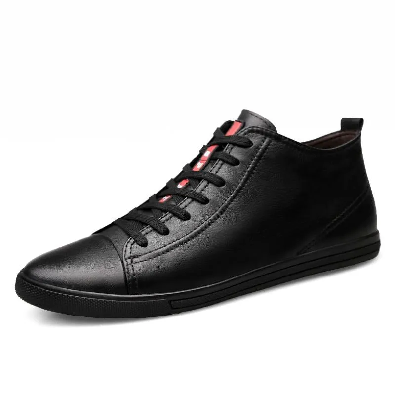 Men's Winter Leather Ankle Boots | Men's Moccasins | Plus Size