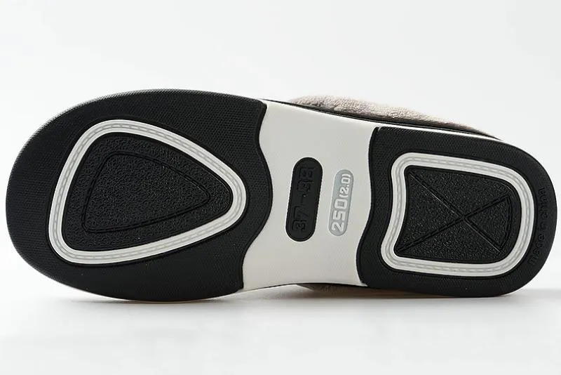 Men's Winter Leather Waterproof Slippers | Plus Size