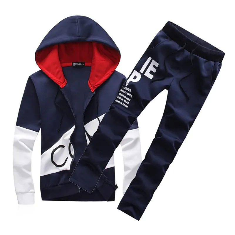 Men's Winter Warm Hooded Tracksuit | Men's Sporting Suit