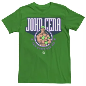 Men's WWE John Cena You Can't See Me Licensed Character Round Logo T-Shirt