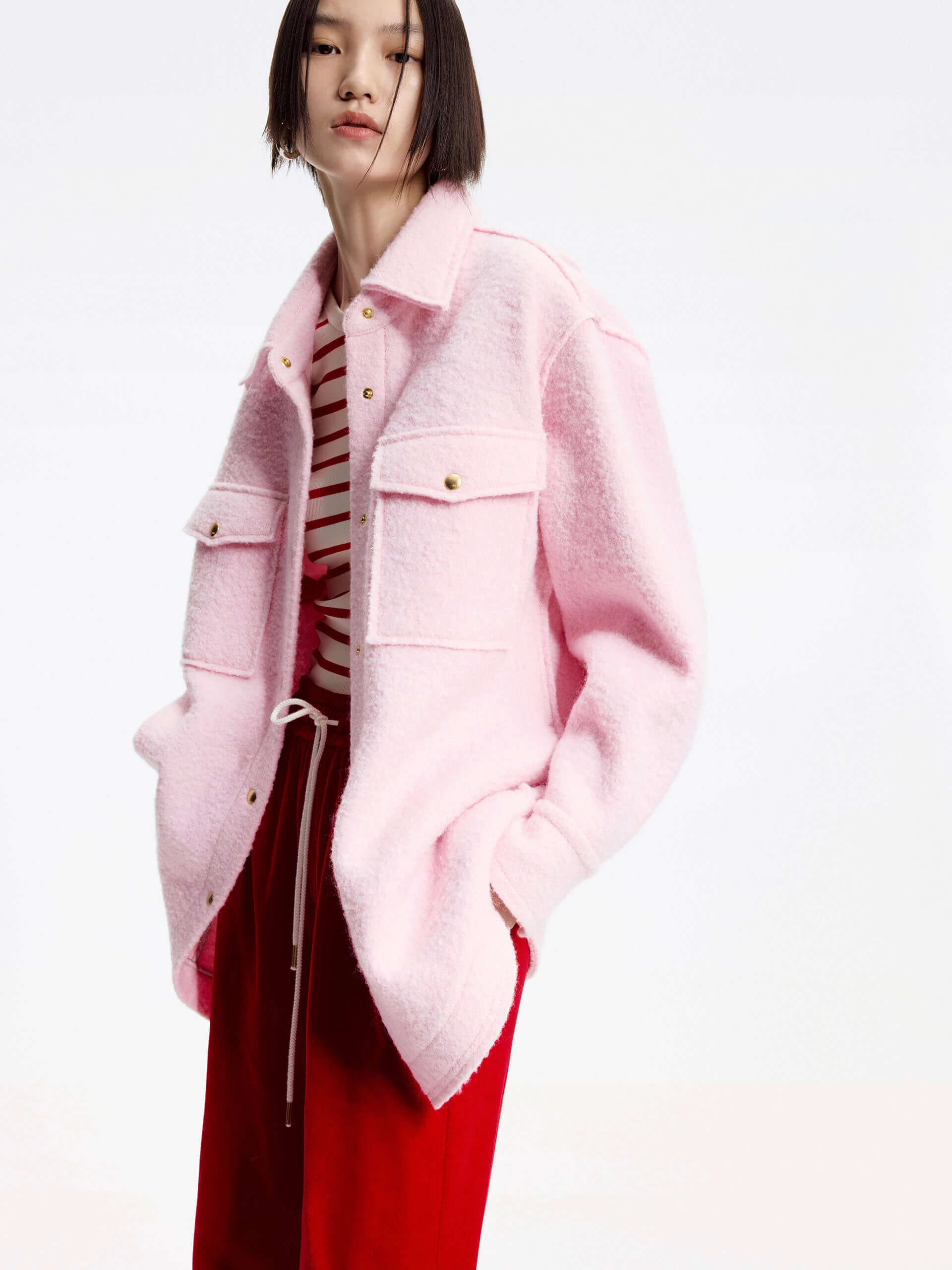 Merino Wool Loose Jacket