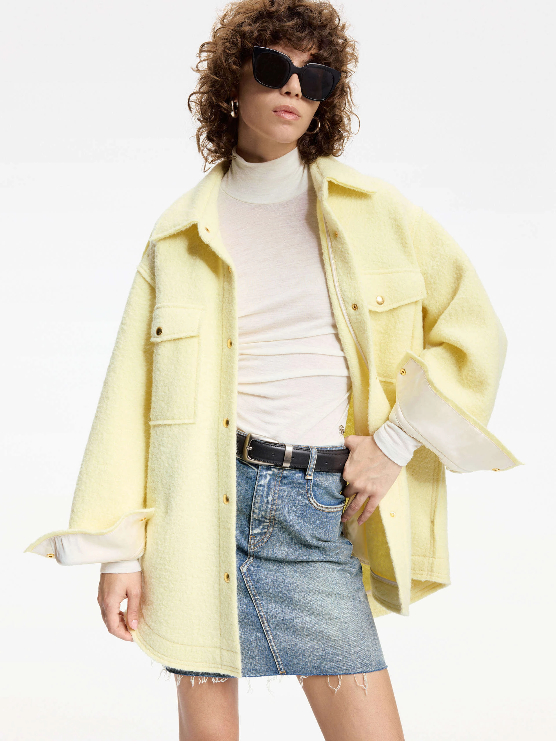 Merino Wool Loose Jacket