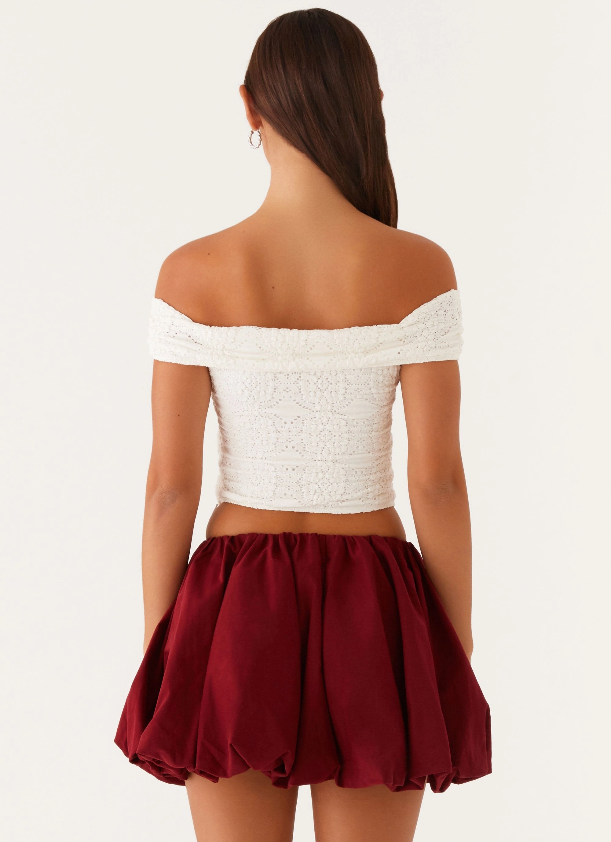 Meryll Twist Top - White EasyClean