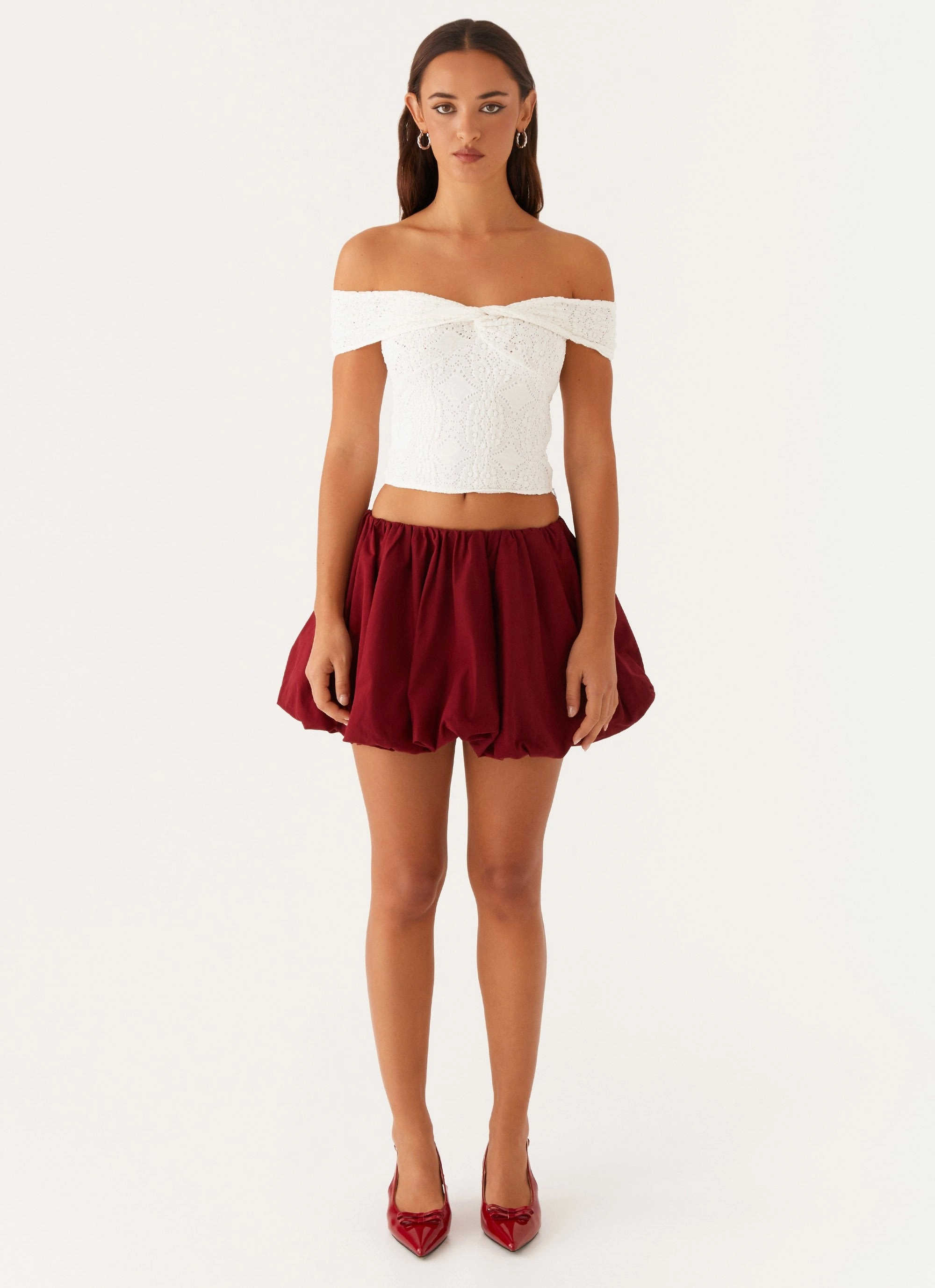 Office Look Meryll Twist Top - White