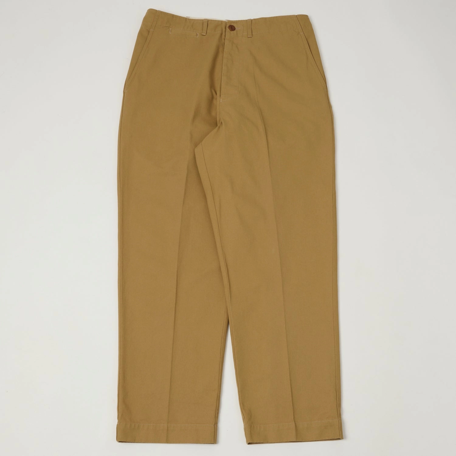 Merz b. Schwanen 'Good Basics' Organic Cotton Twill Chinos - Khaki