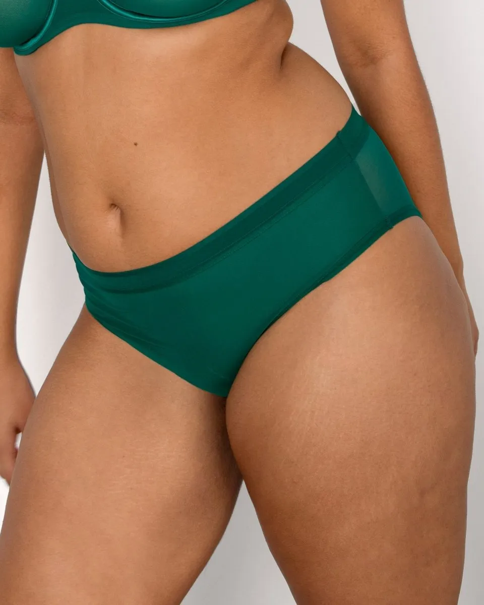Mesh High Cut Brief Panty - 1313S