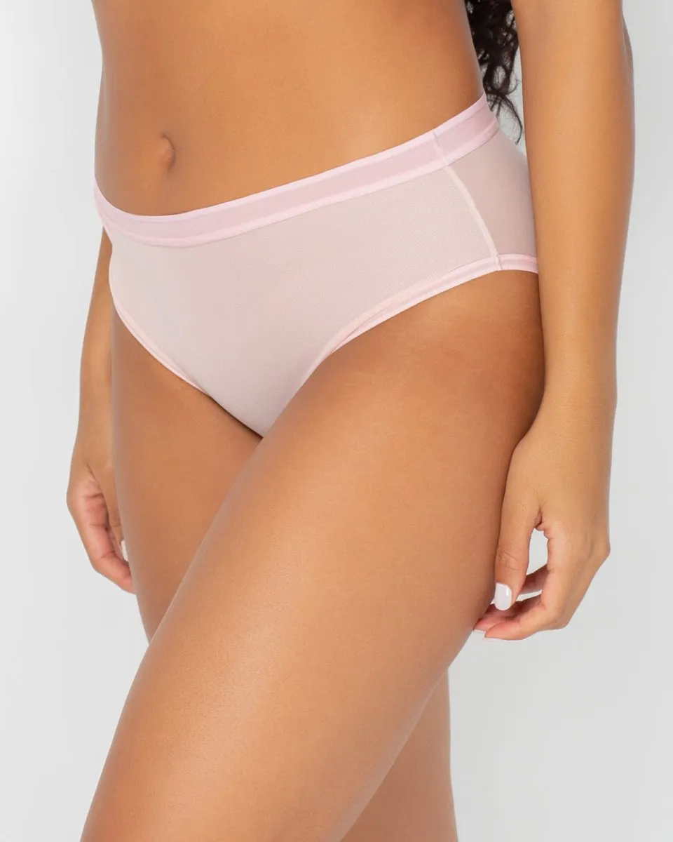 Mesh High Cut Brief Panty - 1313S
