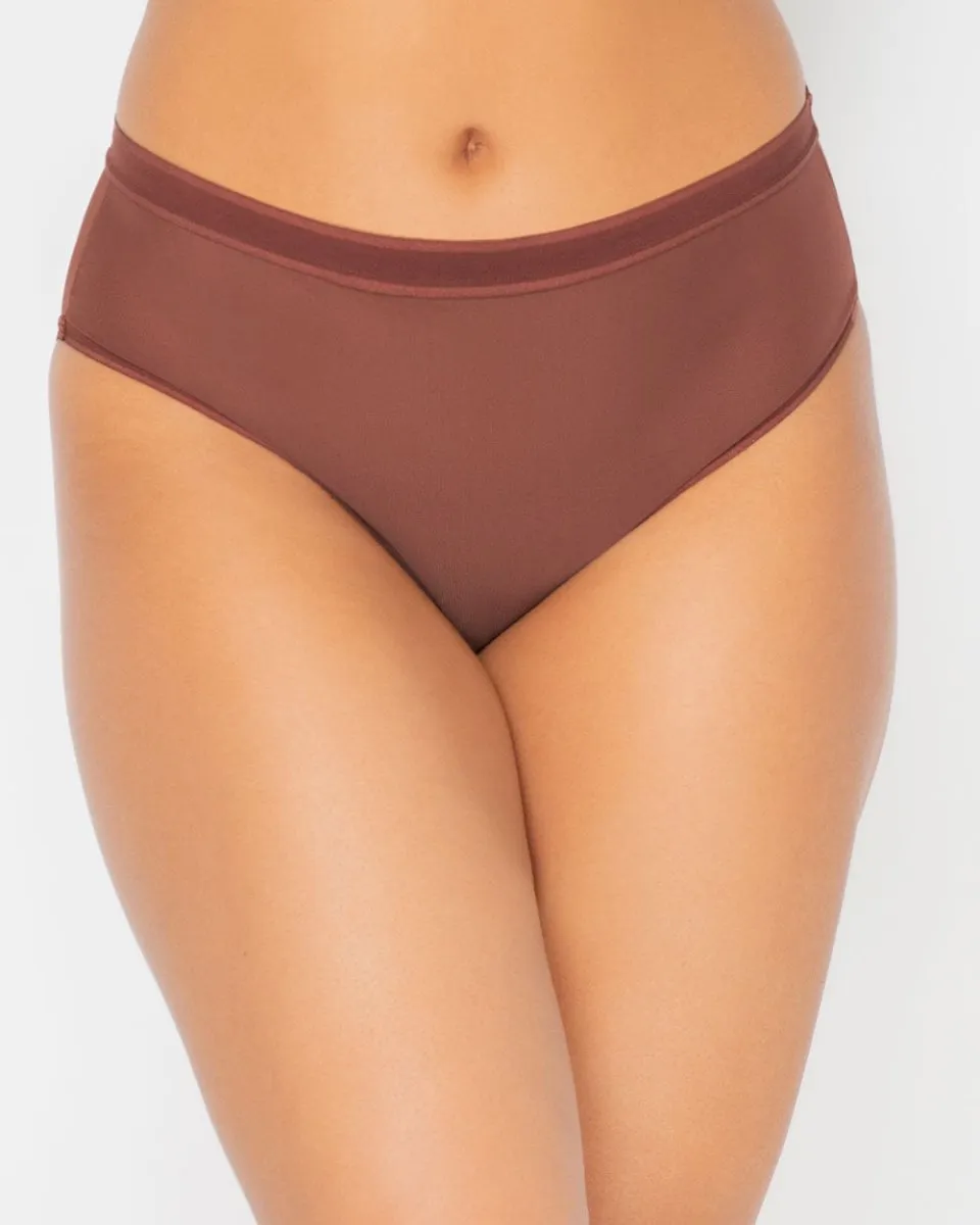 Mesh High Cut Brief Panty - 1313S