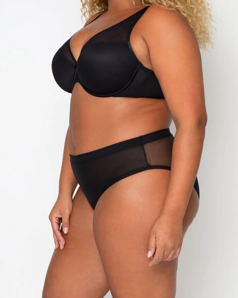 Mesh High Cut Brief Panty - 1313S