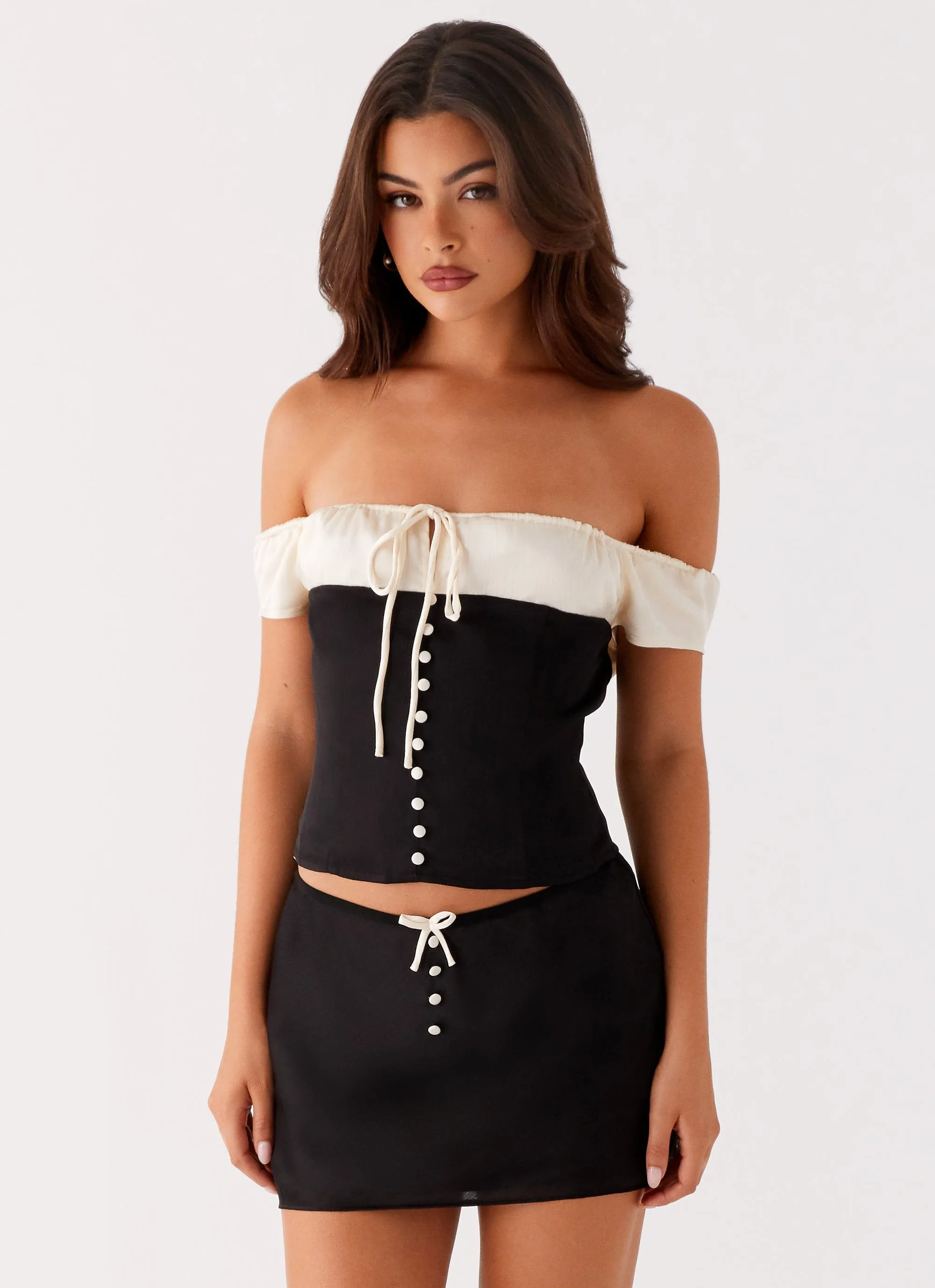 Justice Mini Skirt - Black Bold Mood