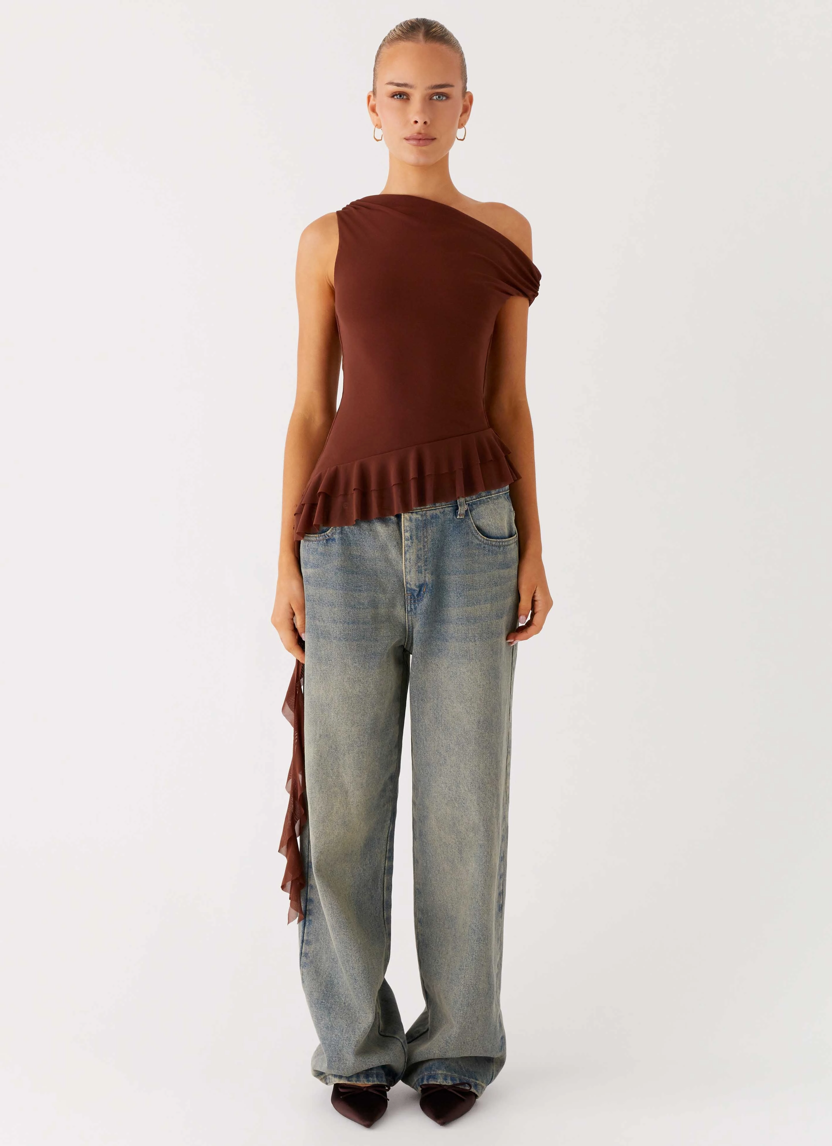 VentilatedBack Mica Top - Chocolate