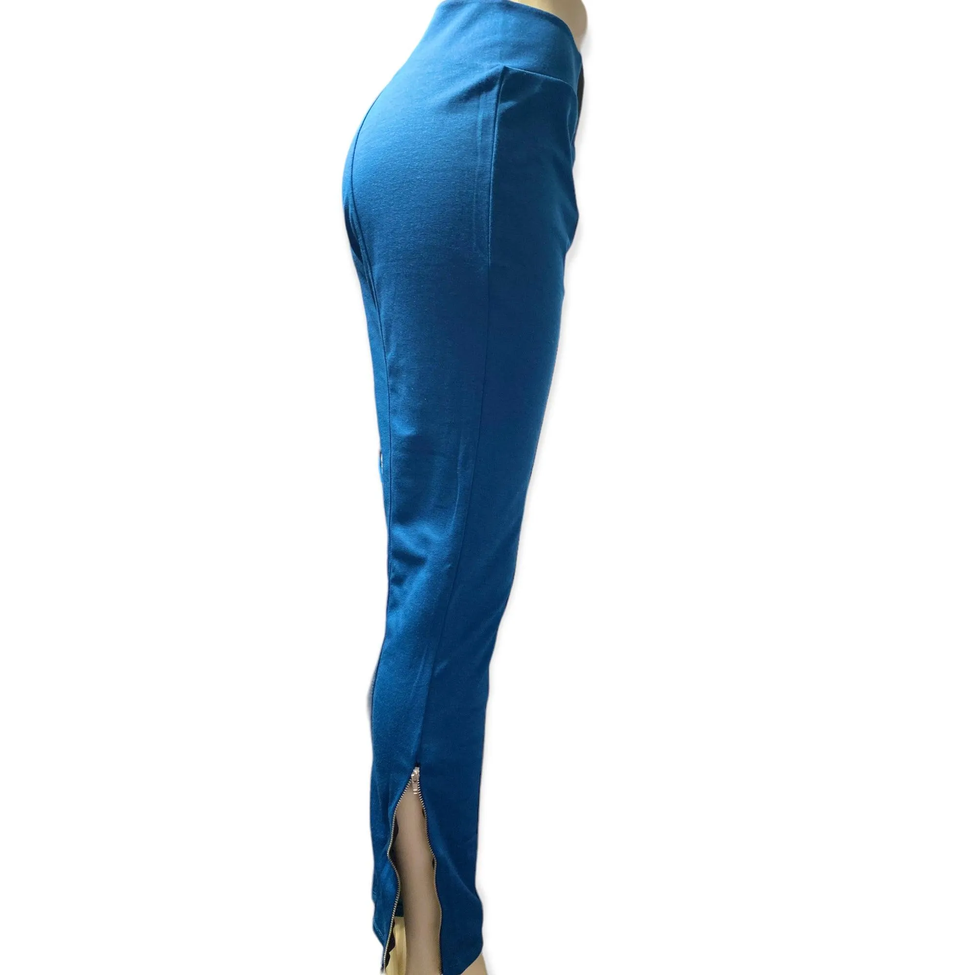 Mid Rise Ankle Zipper Leggings