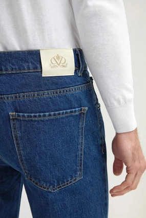 Mid-blue jeans - Candiani cotton - Made in Italy Mid-blue jeans - Candiani cotton - Made in Italy