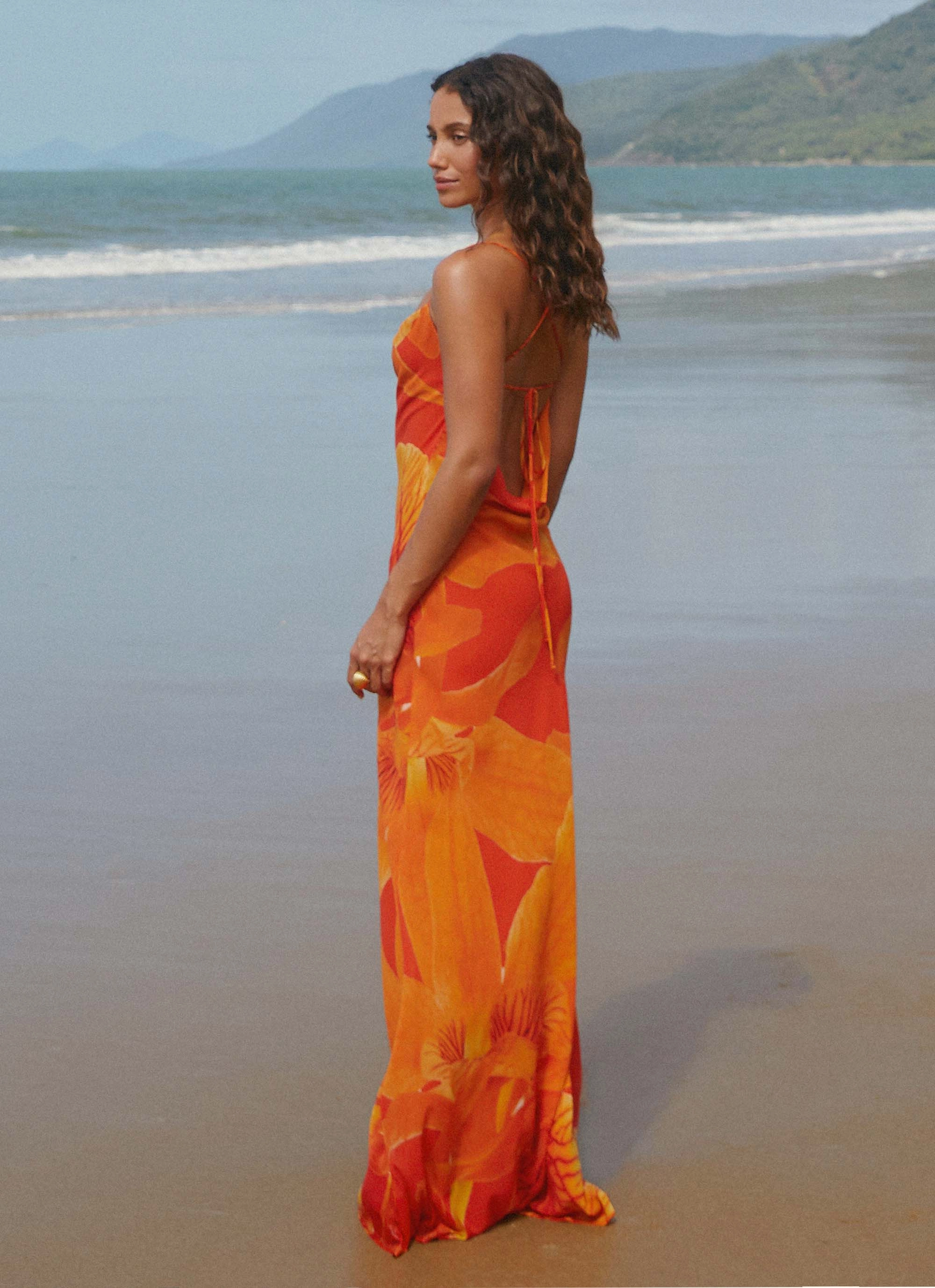 Soft Shape Beach Moment Midafternoon Maxi Dress - Serene Orange