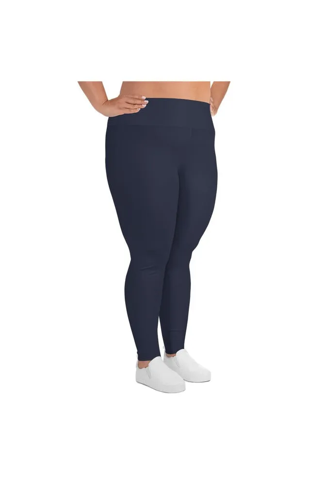 Midnight Blue All-Over Print Plus Size Leggings