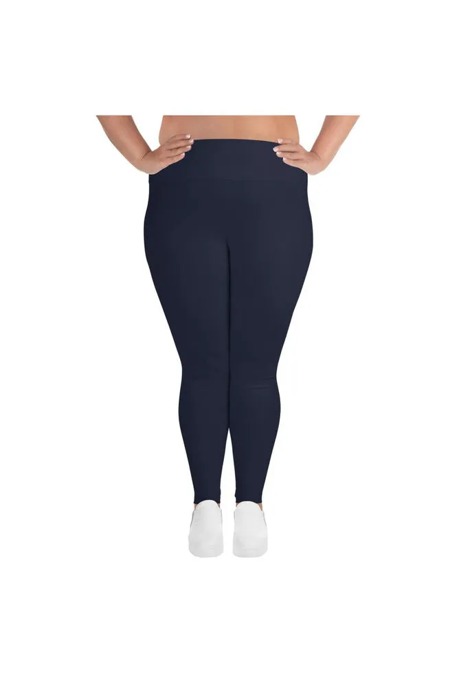 Midnight Blue All-Over Print Plus Size Leggings