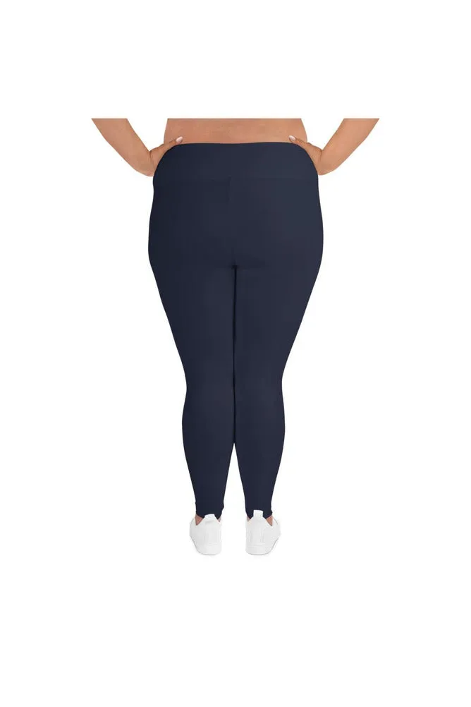 Midnight Blue All-Over Print Plus Size Leggings