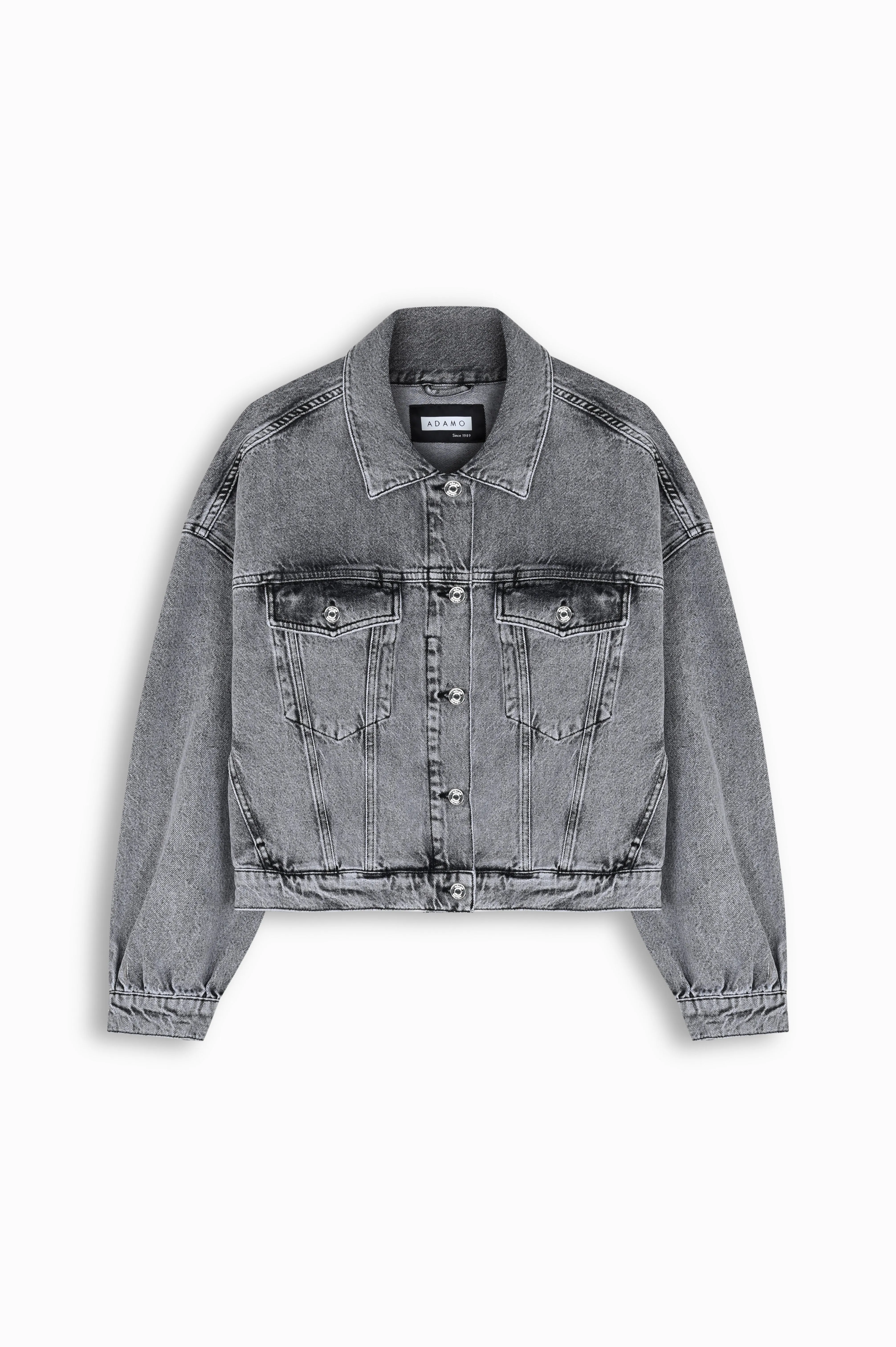 Midnight Cropped Denim Jacket