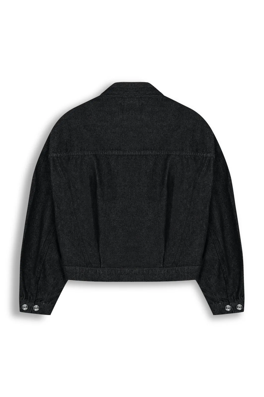 Midnight Cropped Denim Jacket
