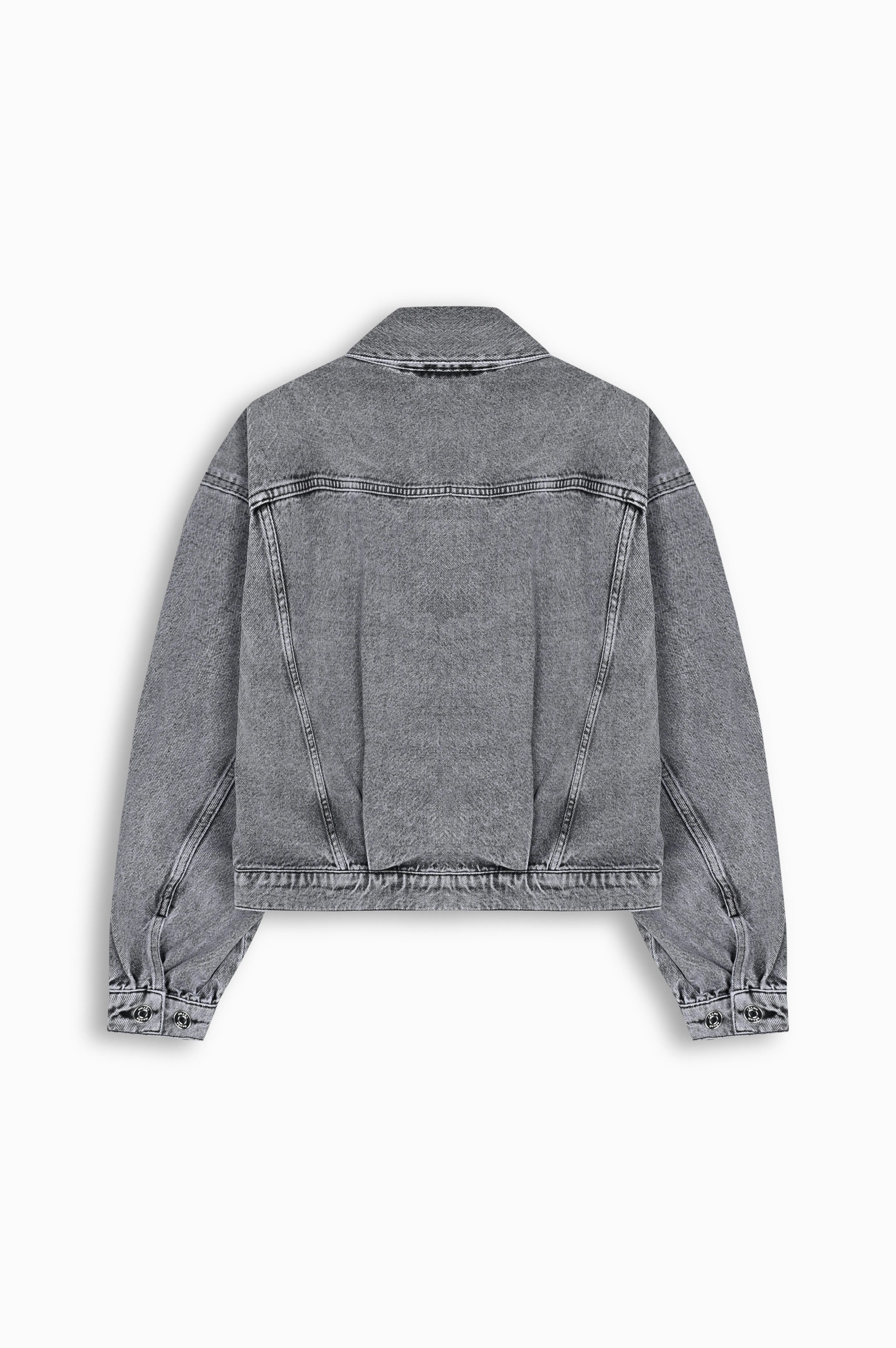 Midnight Cropped Denim Jacket