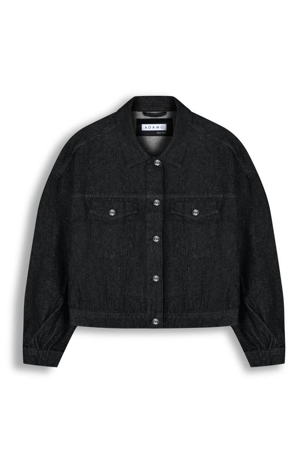 Midnight Cropped Denim Jacket
