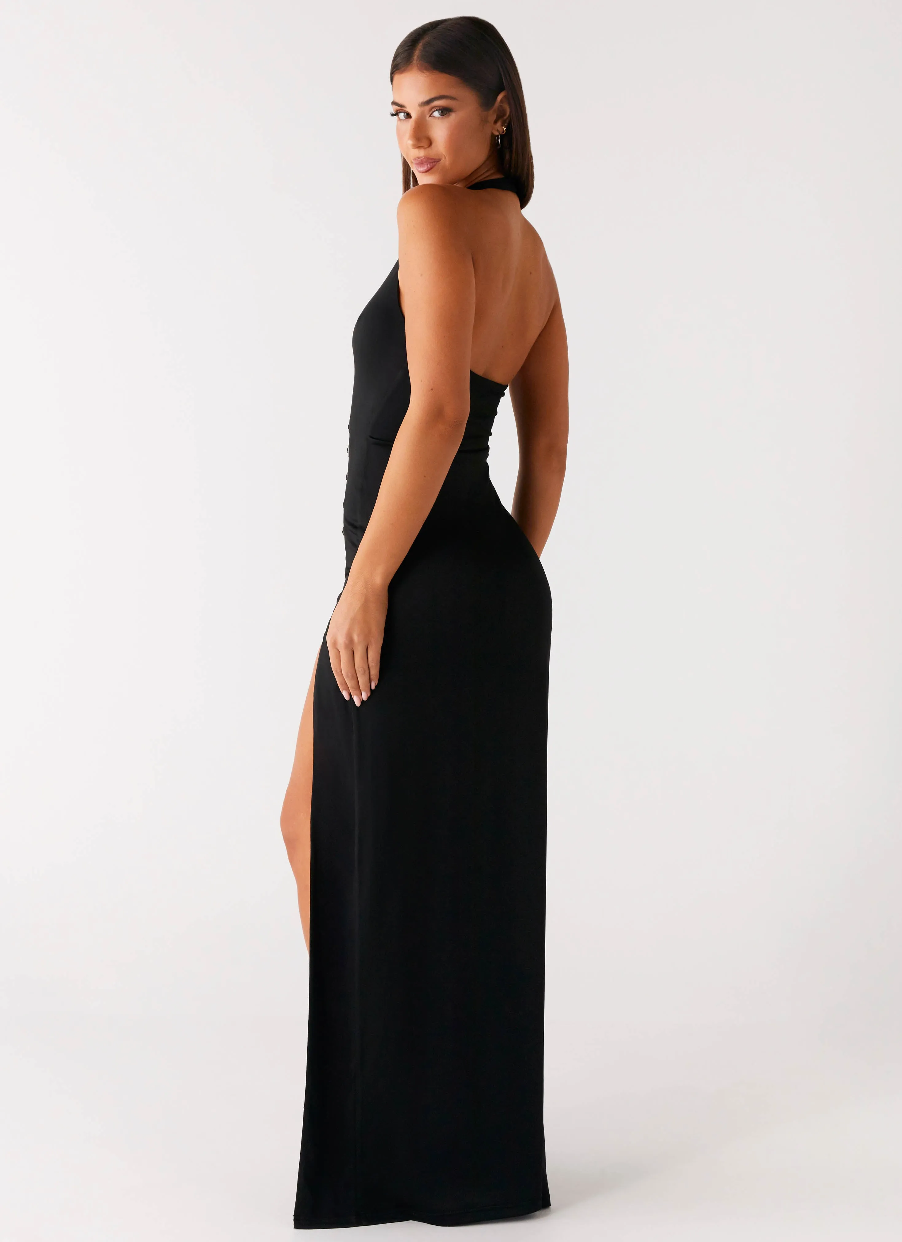 Midweight Textile birthday party Midnight Dreams Maxi Dress - Black
