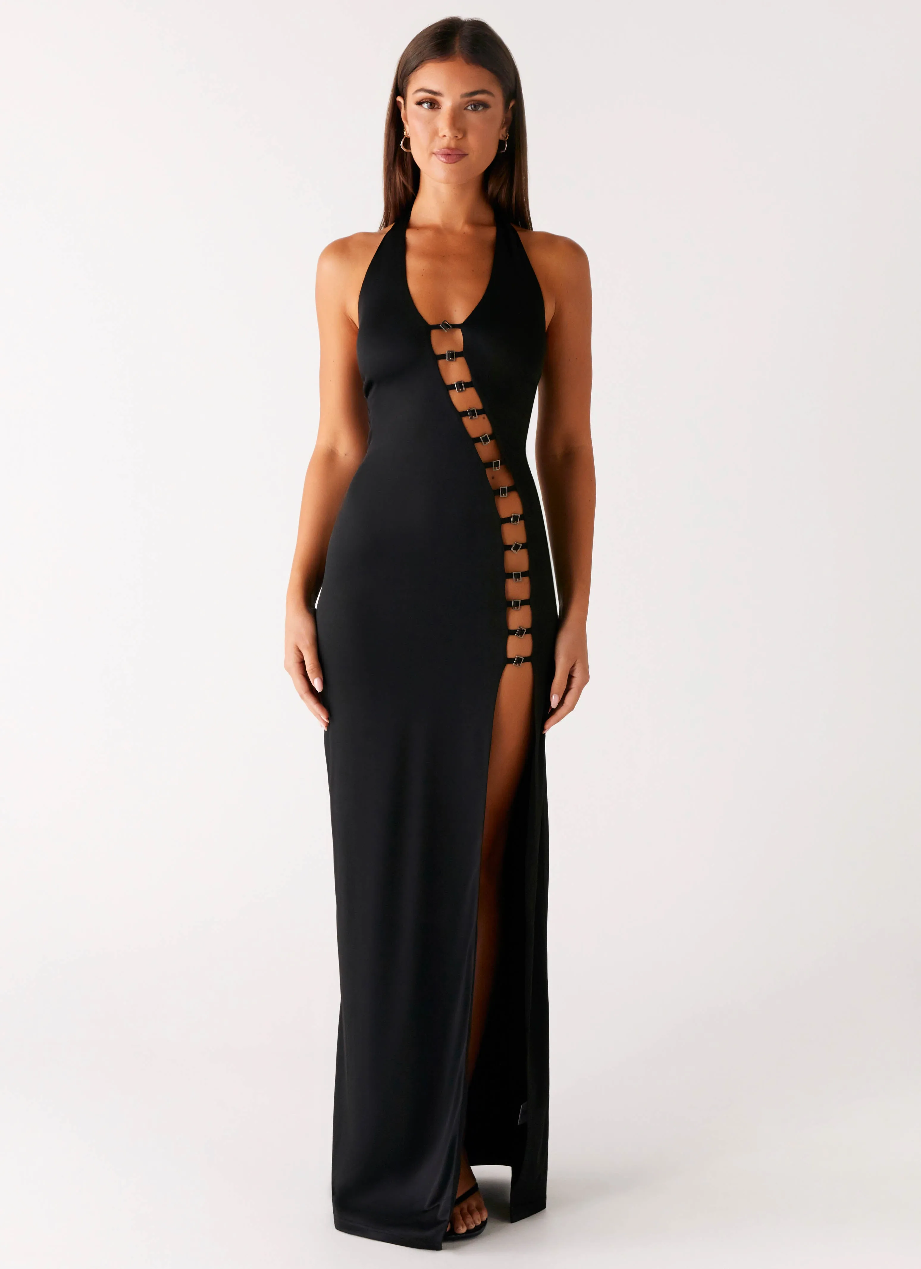 Midnight Dreams Maxi Dress - Black Sophisticated Style