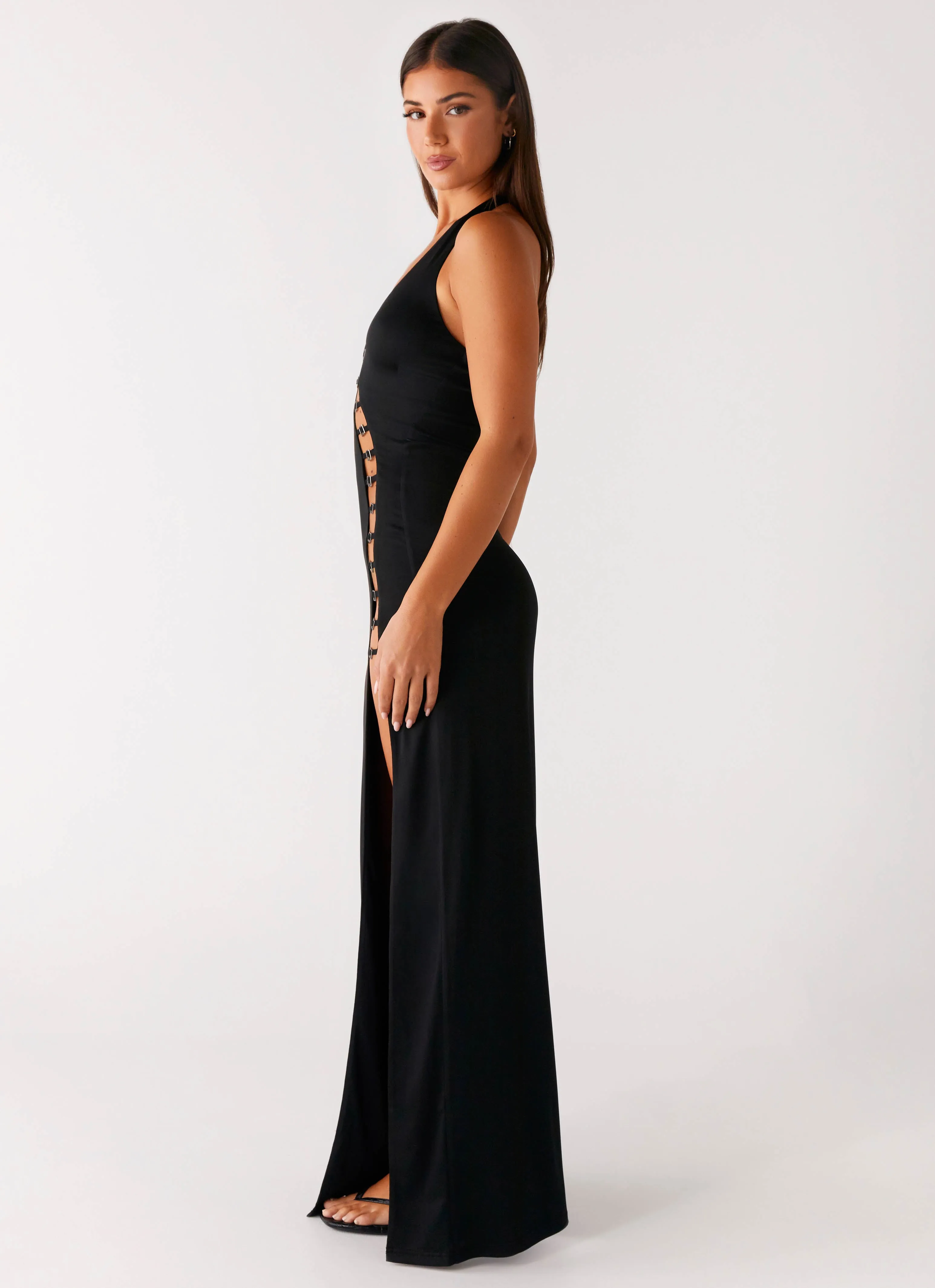 Midnight Dreams Maxi Dress - Black Lightweight Layer Gender Neutral