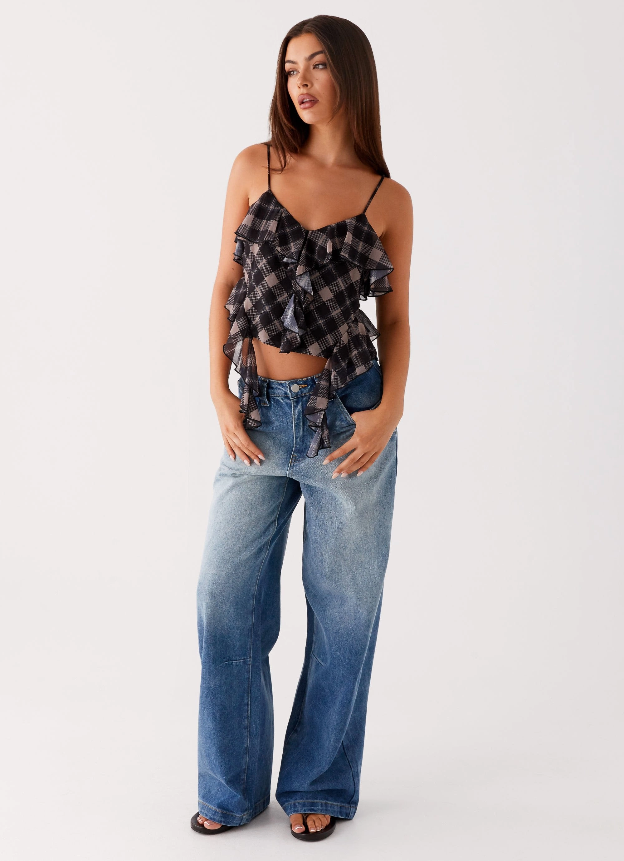 Midwest Low Rise Jeans - Powder Wash Blue NonChafingEdges Slim Fit Design