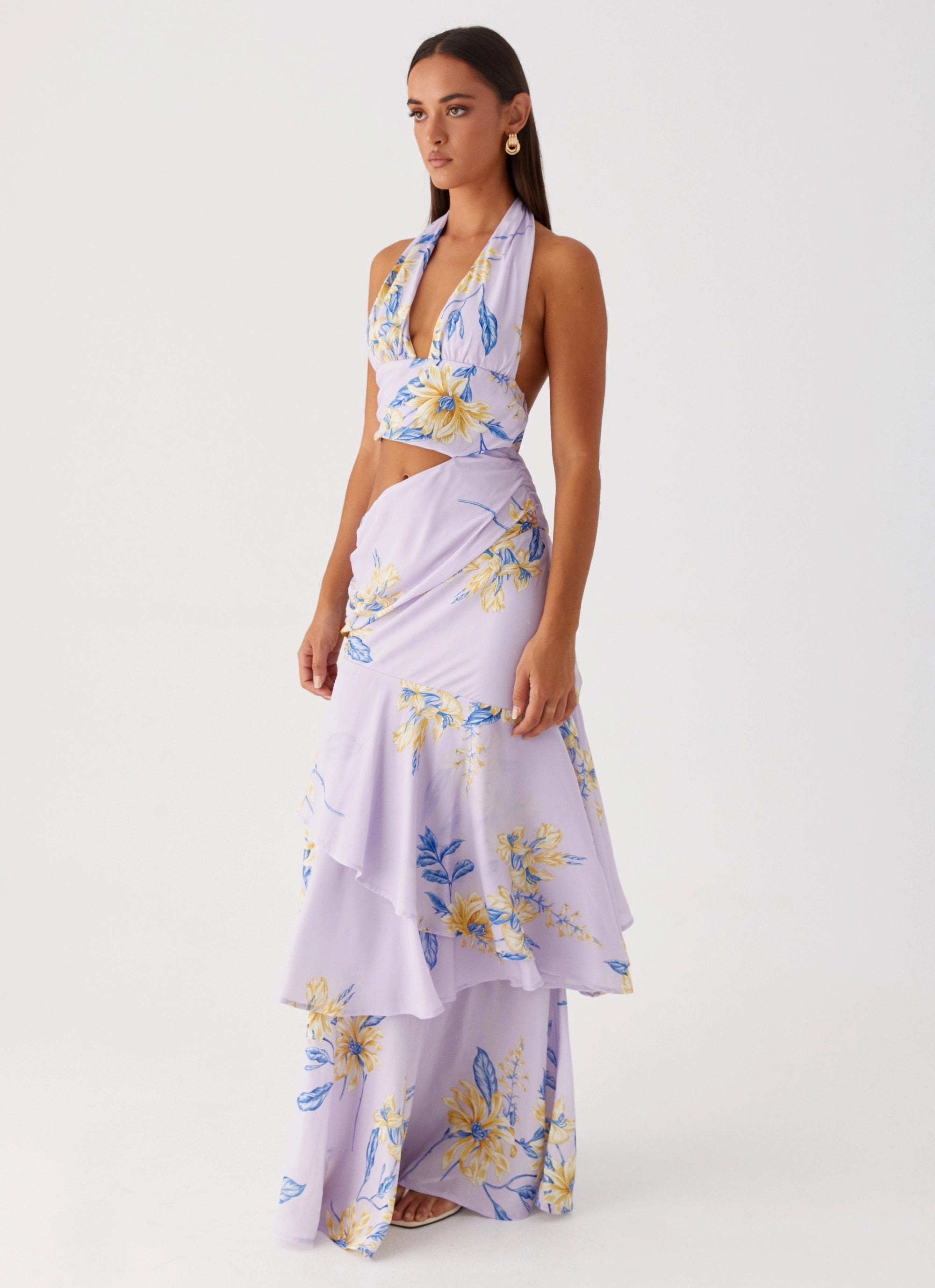Mikayla Maxi Dress - Lavender Comfy and Elegant
