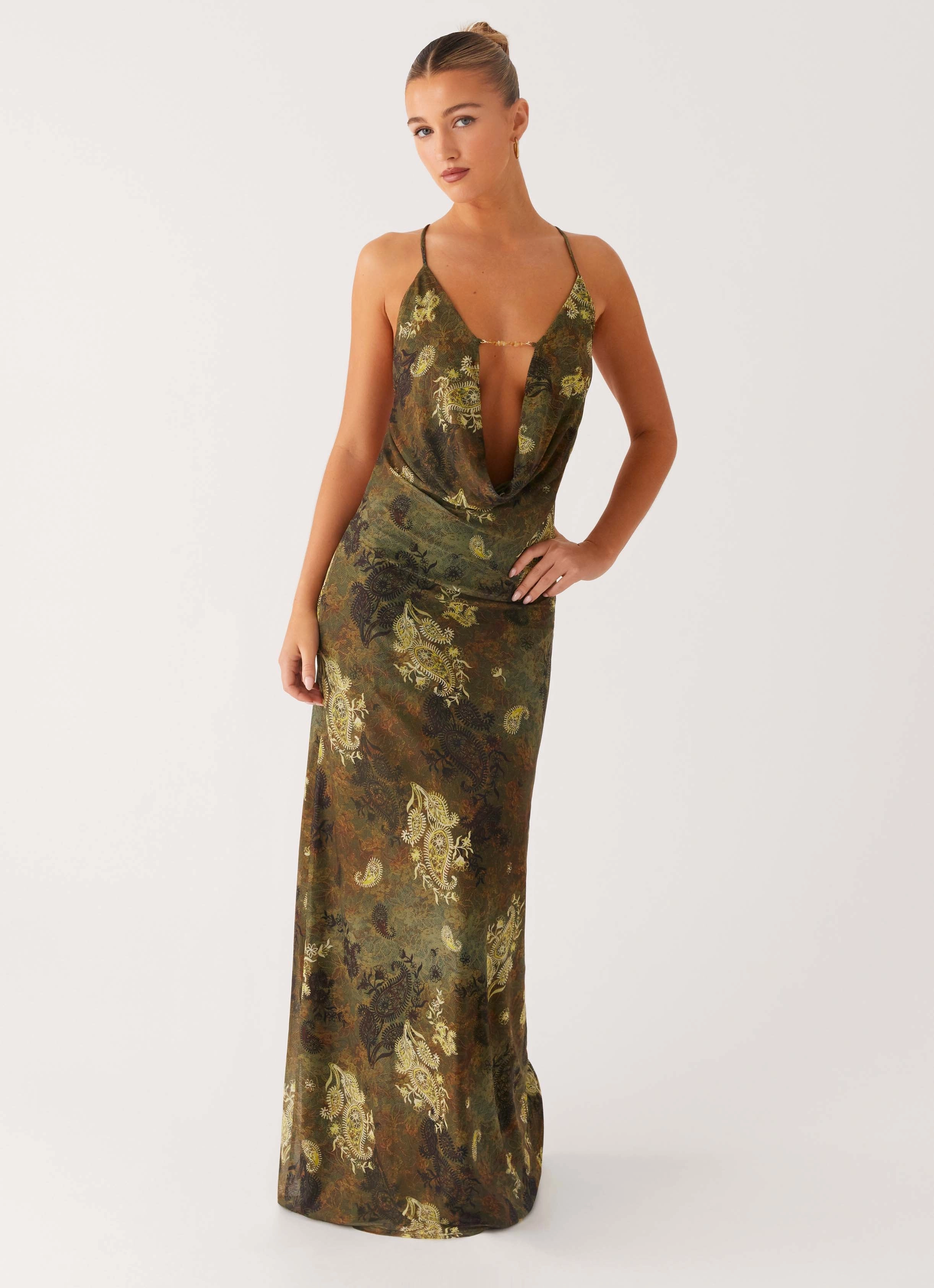 Star Fields Maxi Dress - Cyber Floral Versatile Piece
