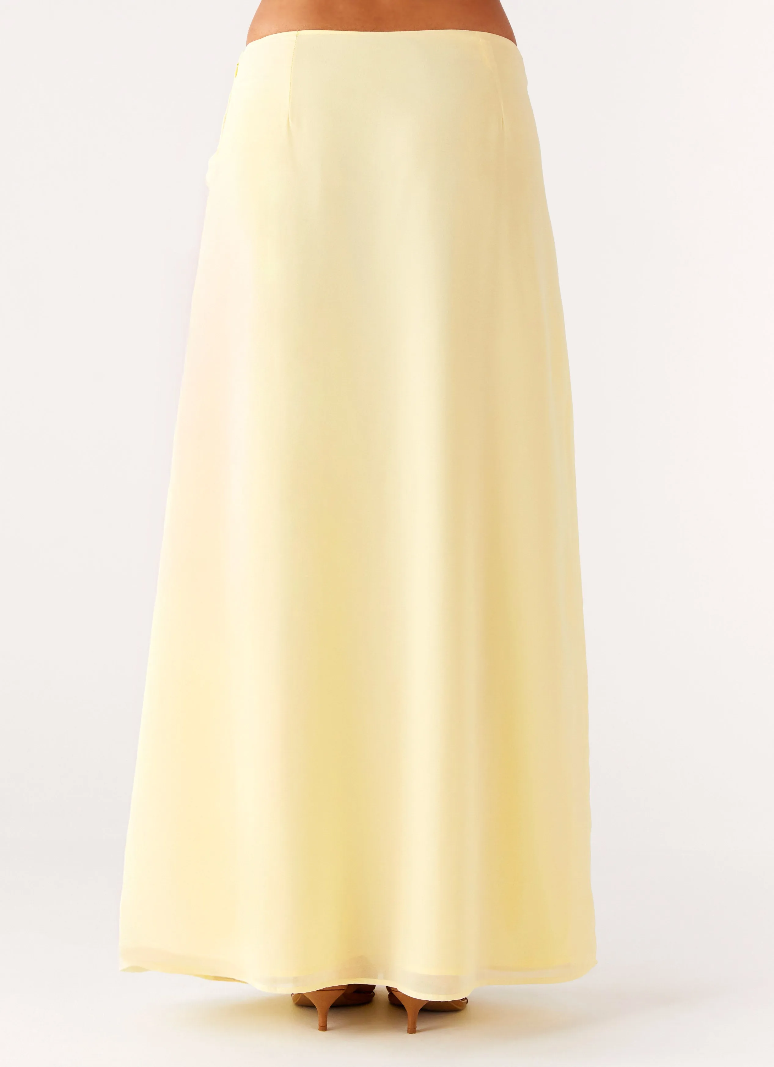 Anuhea Maxi Skirt - Yellow Modest Wear Minimalist Trim