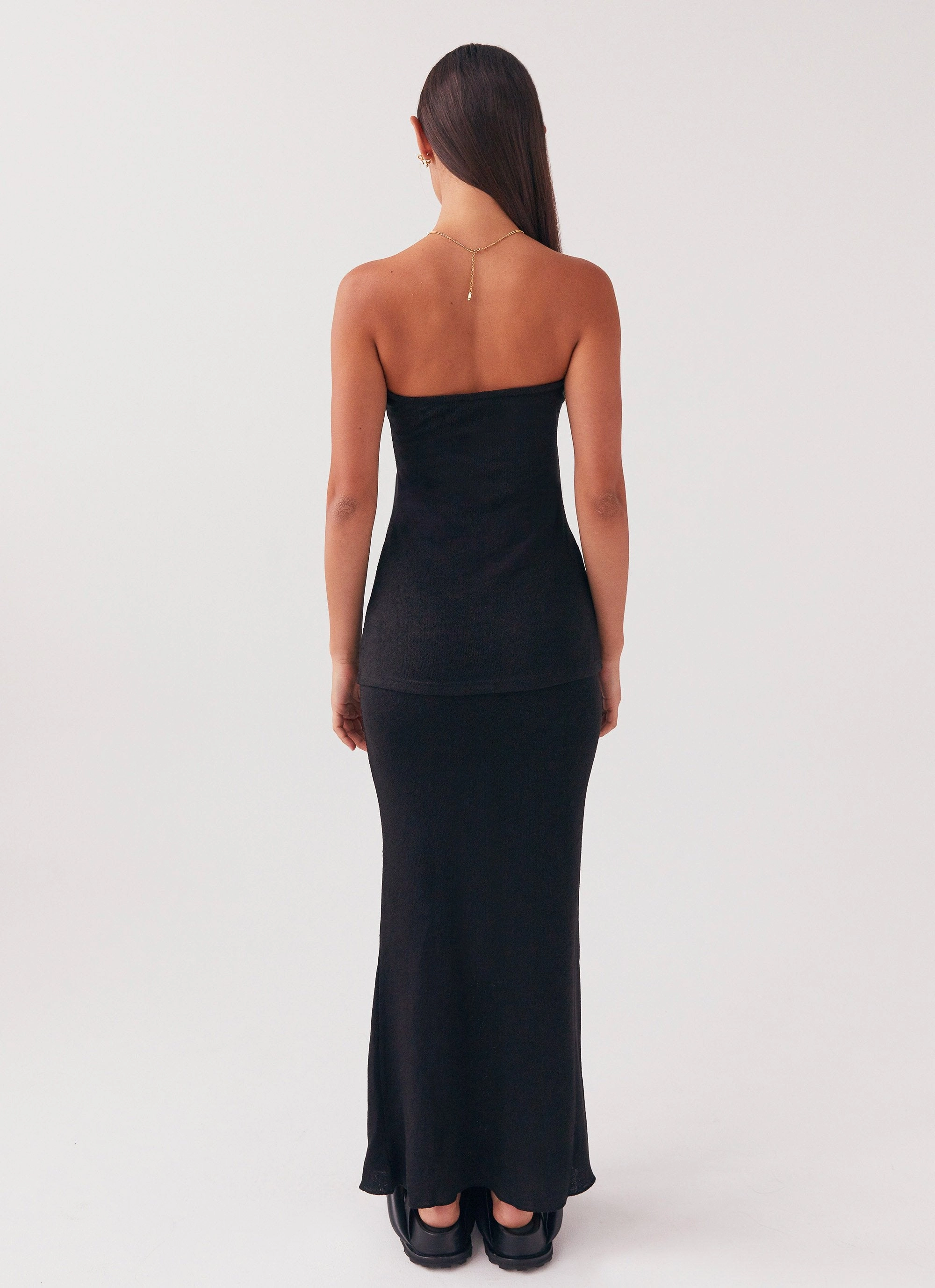 HypoallergenicFabric Functional Stretch Delicate Lady Knit Top - Black