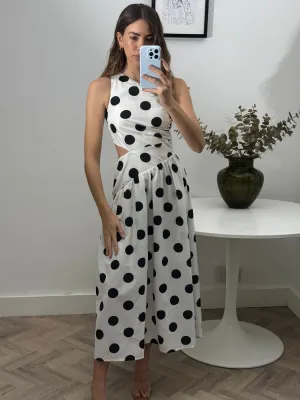 Mirror Shine Jasmine Cut Out One Shoulder Dress in Mono Jasmine Cut Out One Shoulder Dress in Mono Gentle Shine