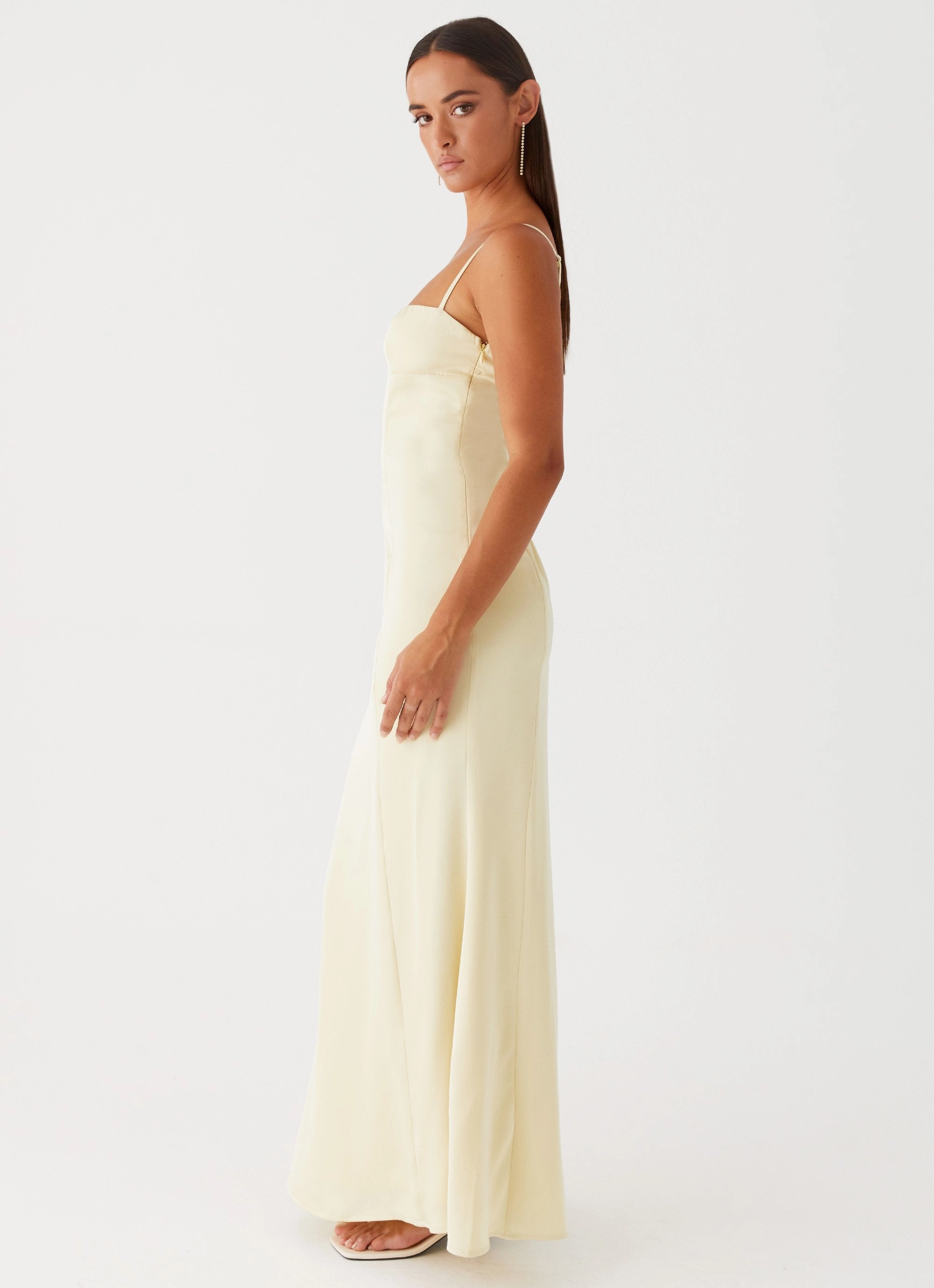 Soft Design Fall Go Miss Bloom Maxi Dress - Lemon