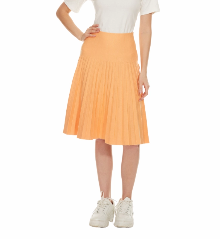Stain Release Finish MM  PLEATED - PASTEL ORANGE