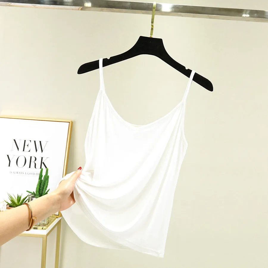 Modal Camisole V-Neck Indoor Strap Plus Size Thin Tops Women Camisole