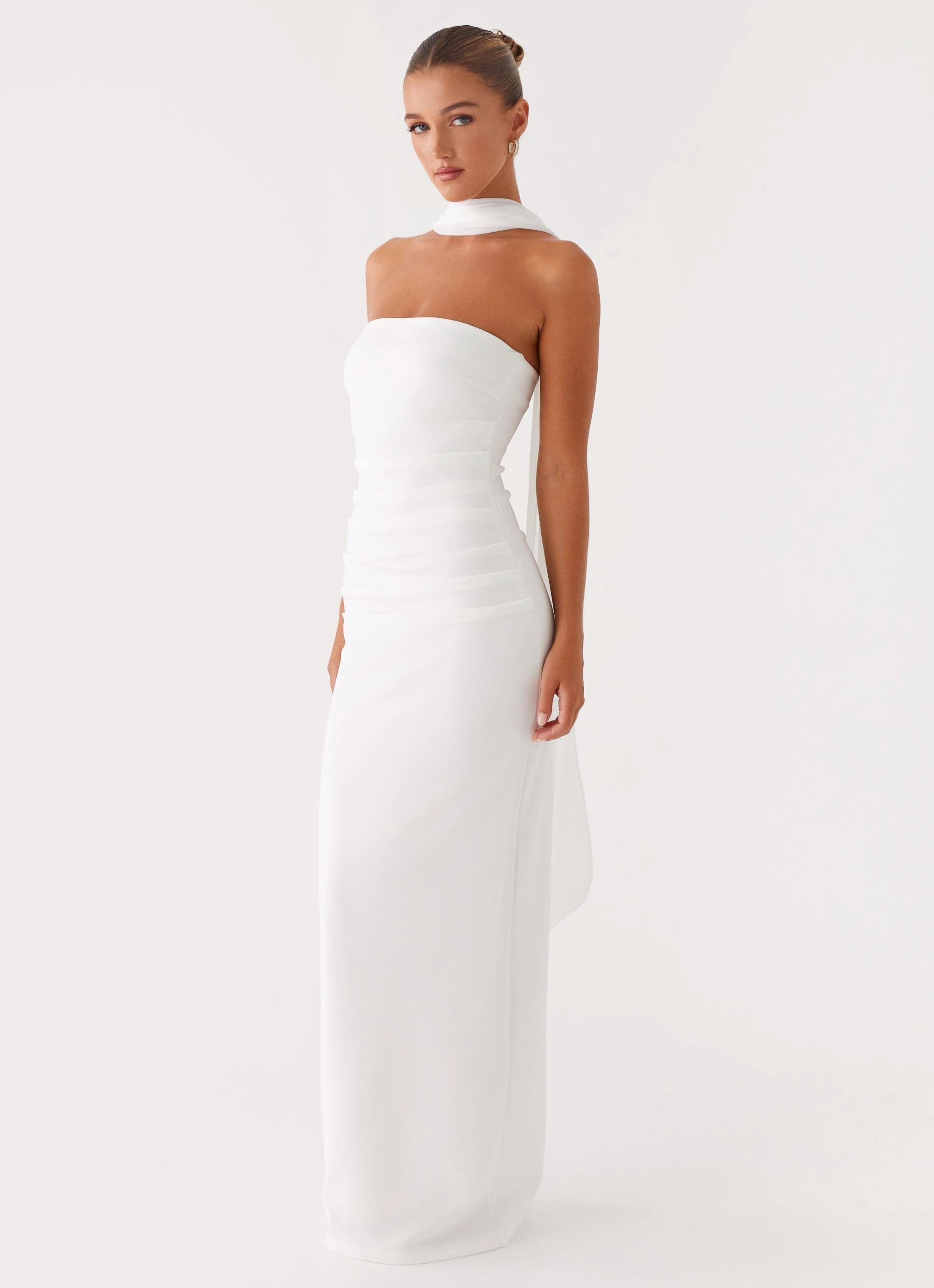 Libra Maxi Dress - White Romantic-Style Chill Base