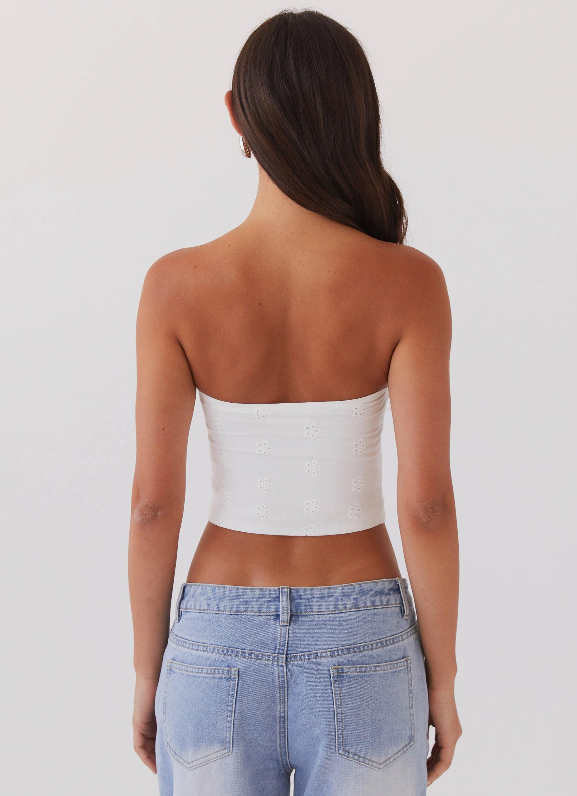 All My Affection Bustier Top - Pink Ribbon UltraSoftLining Reflective Logo Detail