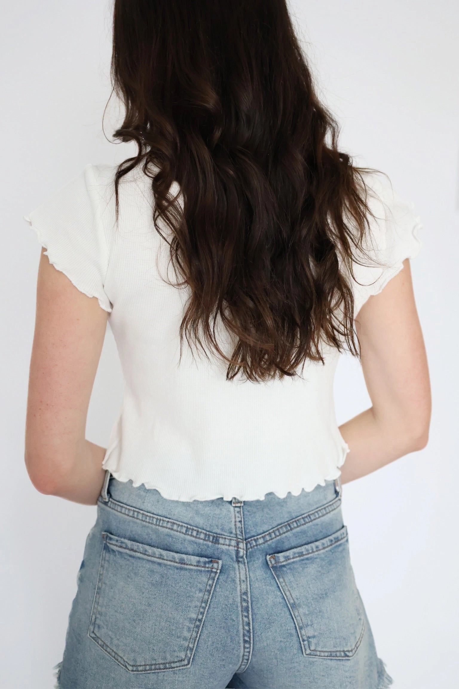 Lauren Ribbed Tee OdorResistantFinish Compact TravelFriendly Design