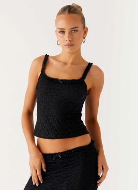 Moisture Wicking Layer Ophira Cami Top - Black WindResistant Coating Noise Reduced Fastener System Ophira Cami Top - Black