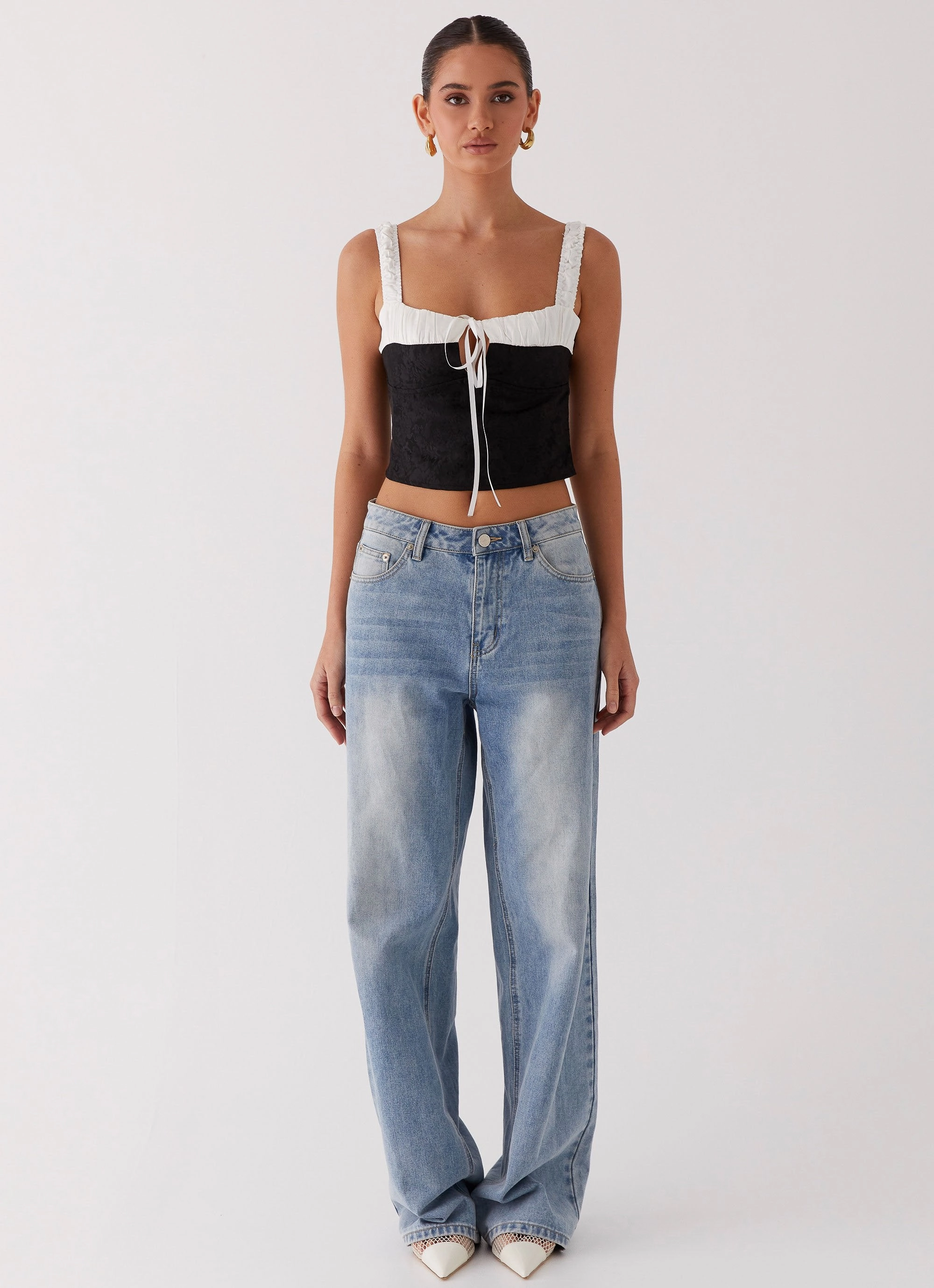 Ryder Bustier Top - Black Cozy Fit ZeroWastePattern