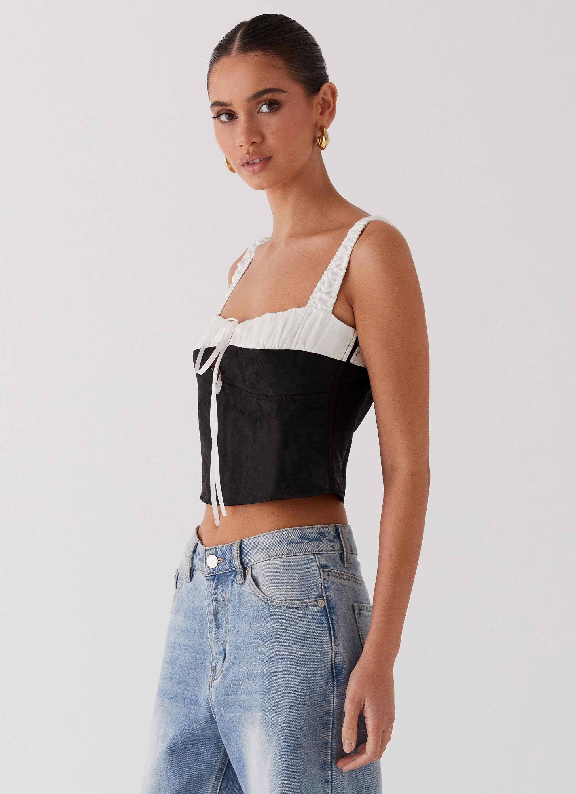 Ryder Bustier Top - Black Ethically Sourced Material