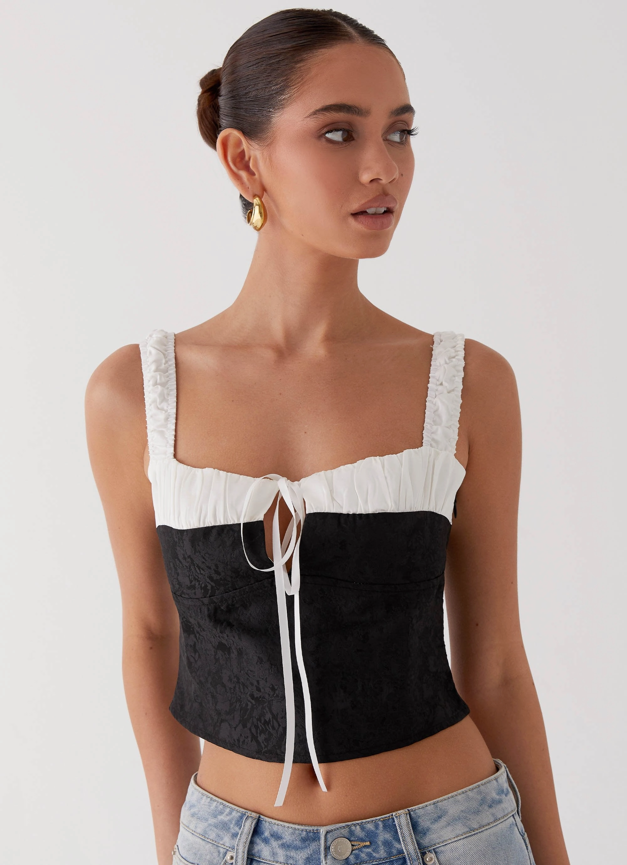 Ryder Bustier Top - Black AbrasionResistantEdging