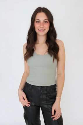 MoistureWicking Technology Essy Rib Top (FINAL SALE) Essy Rib Top (FINAL SALE) Colorfast Dye Method Ribbed Hemline